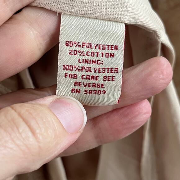 Reba Women's Tan/White Embroidered Tiered Ruffled Maxi Skirt Size M - Picture 7 of 8